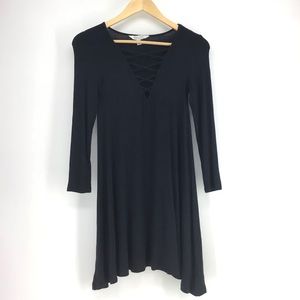 American Eagle Black Soft & Sexy Long Sleeve Dress